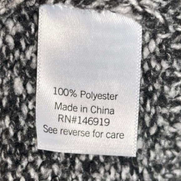 NINE WEST | Gray Oversized Cowl Neck Heavy Knit Pullover Sweater | Size XL - Picture 9 of 12